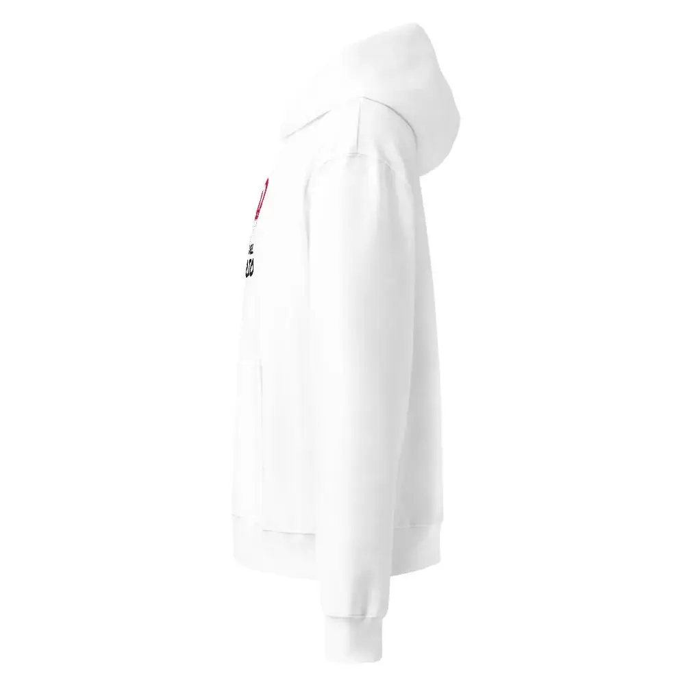 Reyes del Barrio — Sudadera oversize con capucha — White — Left