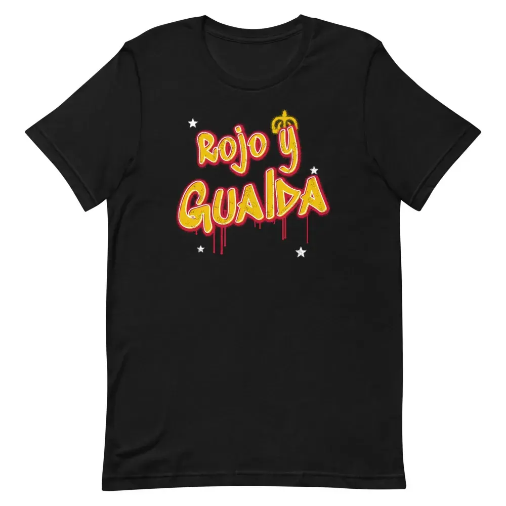 Rojo y Gualda · Grafiti — Camiseta — Black — Front