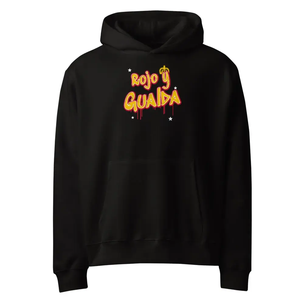 Rojo y Gualda · Grafiti — Sudadera oversize con capucha