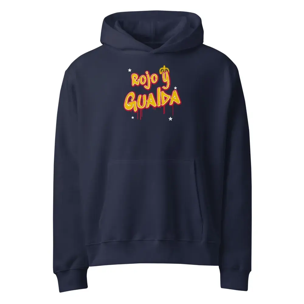 Rojo y Gualda · Grafiti — Sudadera oversize con capucha