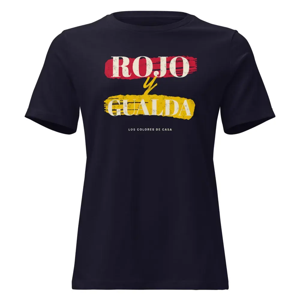 Rojo y Gualda · Pintado — Camiseta de mujer