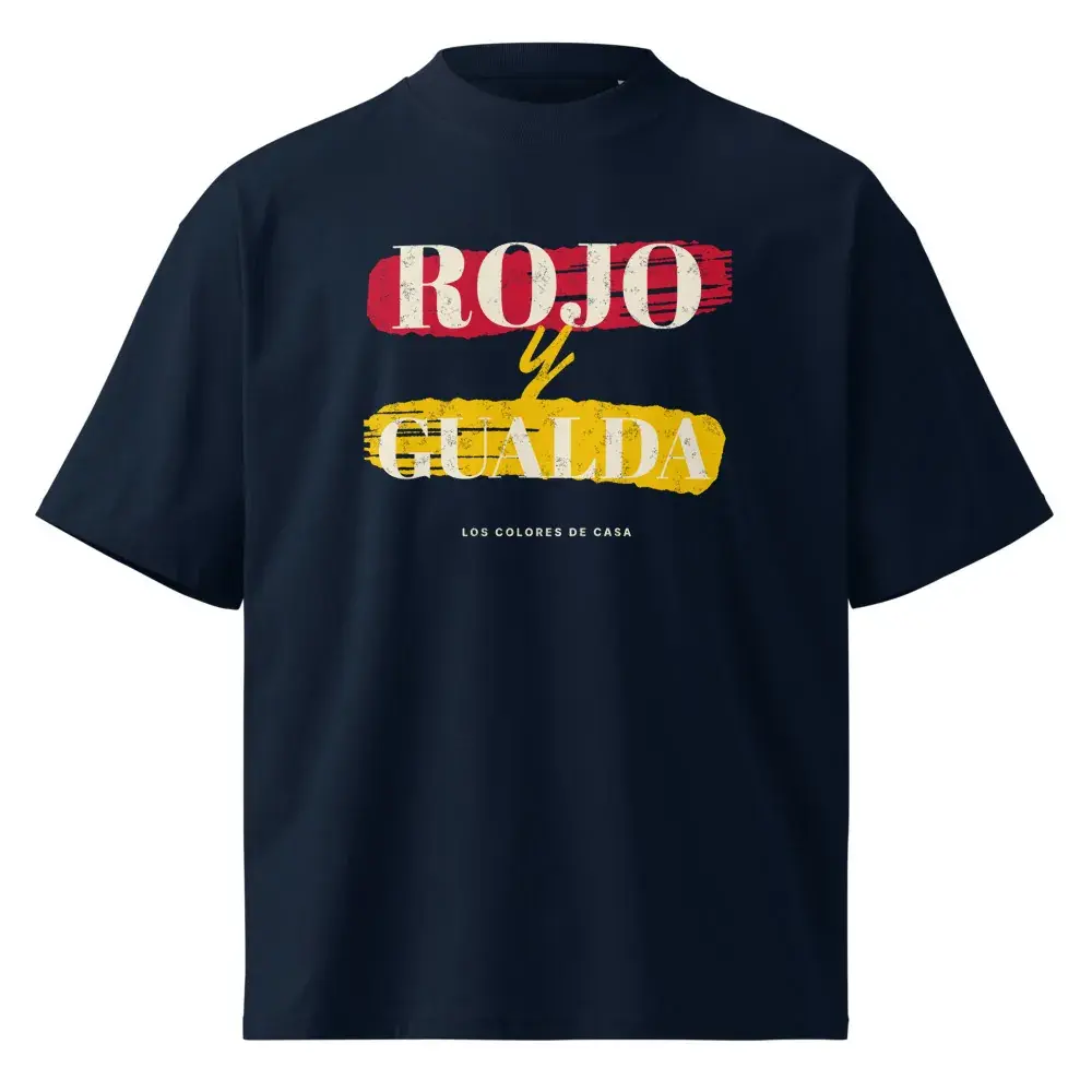 Rojo y Gualda · Pintado — Camiseta oversize