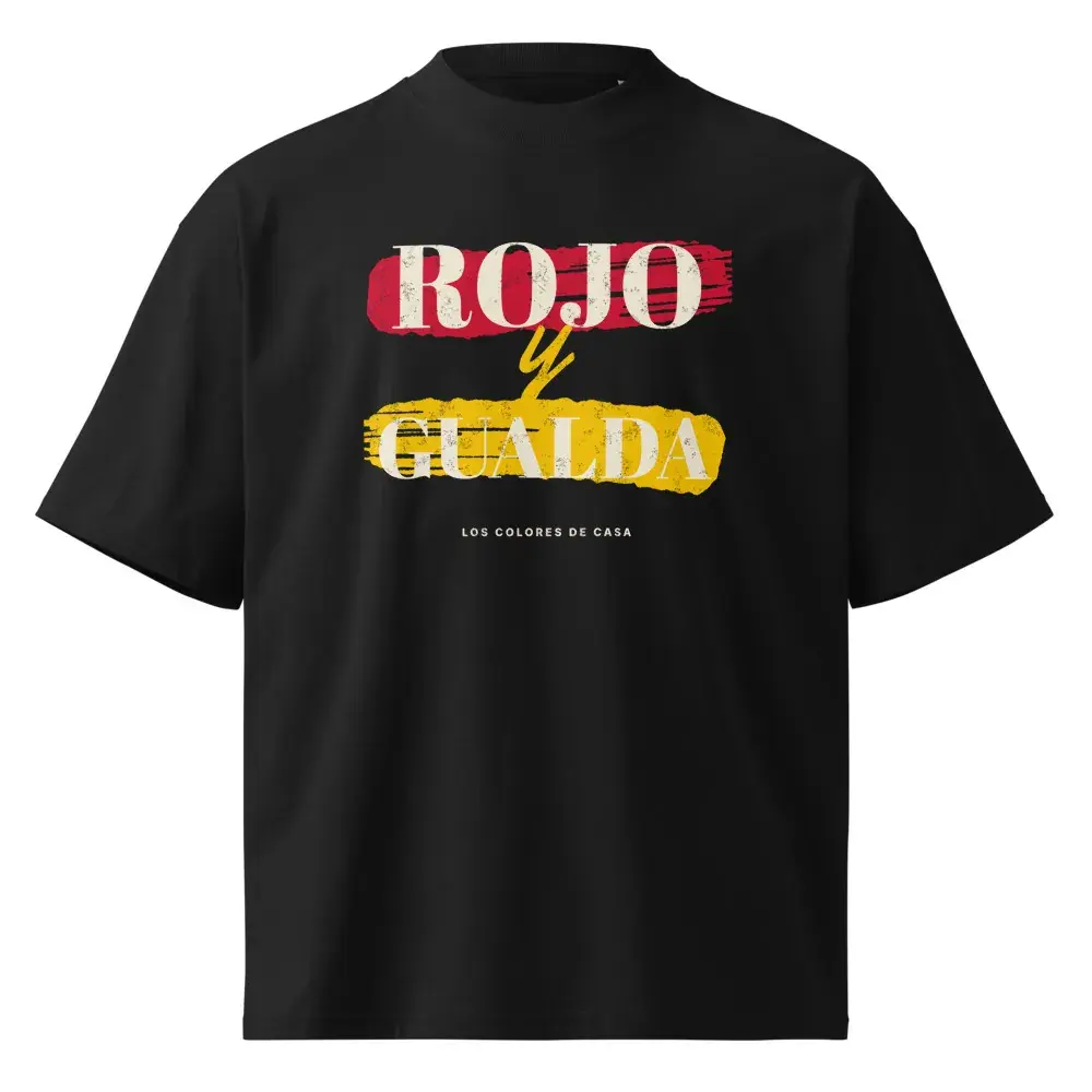 Rojo y Gualda · Pintado — Camiseta oversize
