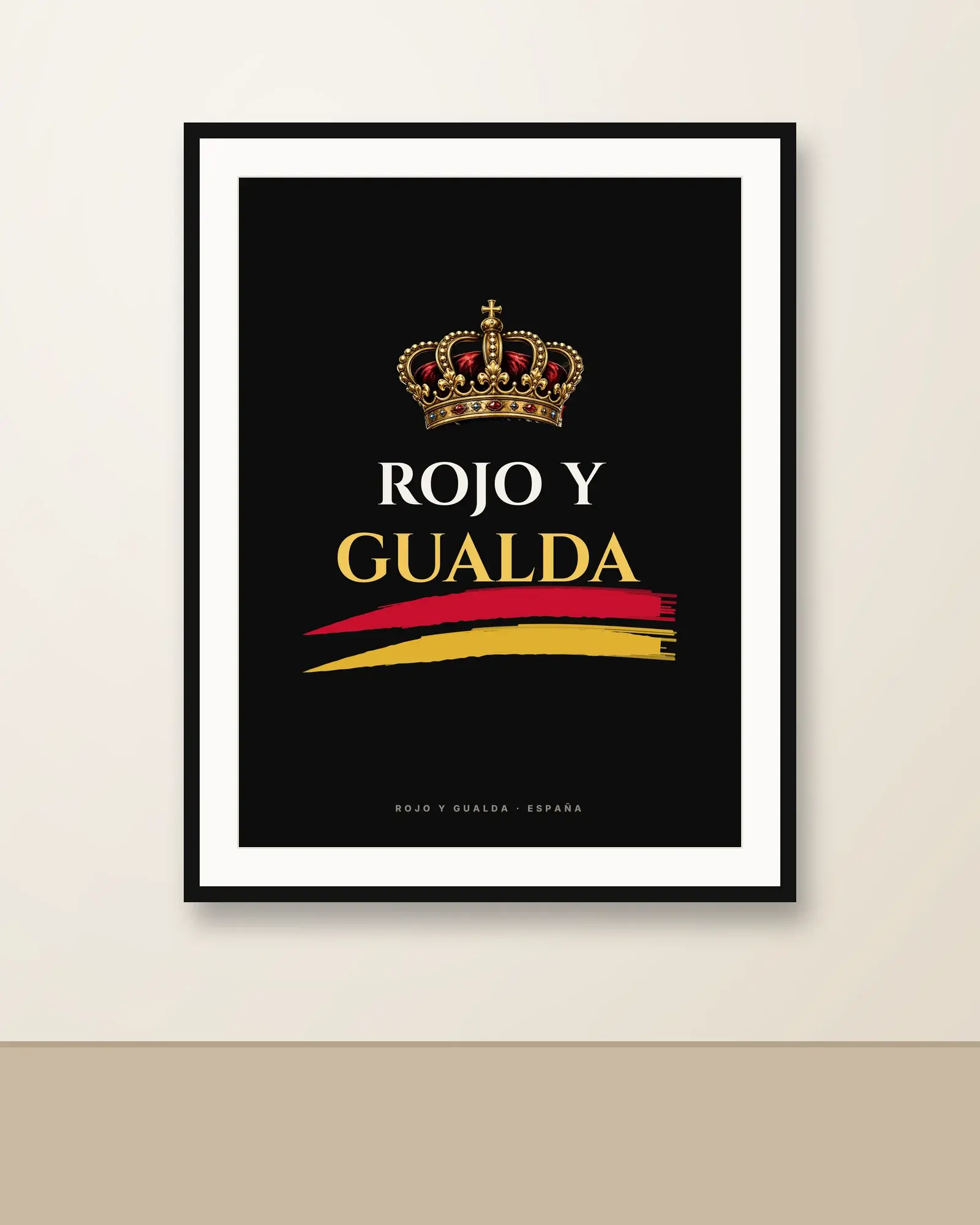 Rojo y Gualda · Real — Póster — en la pared