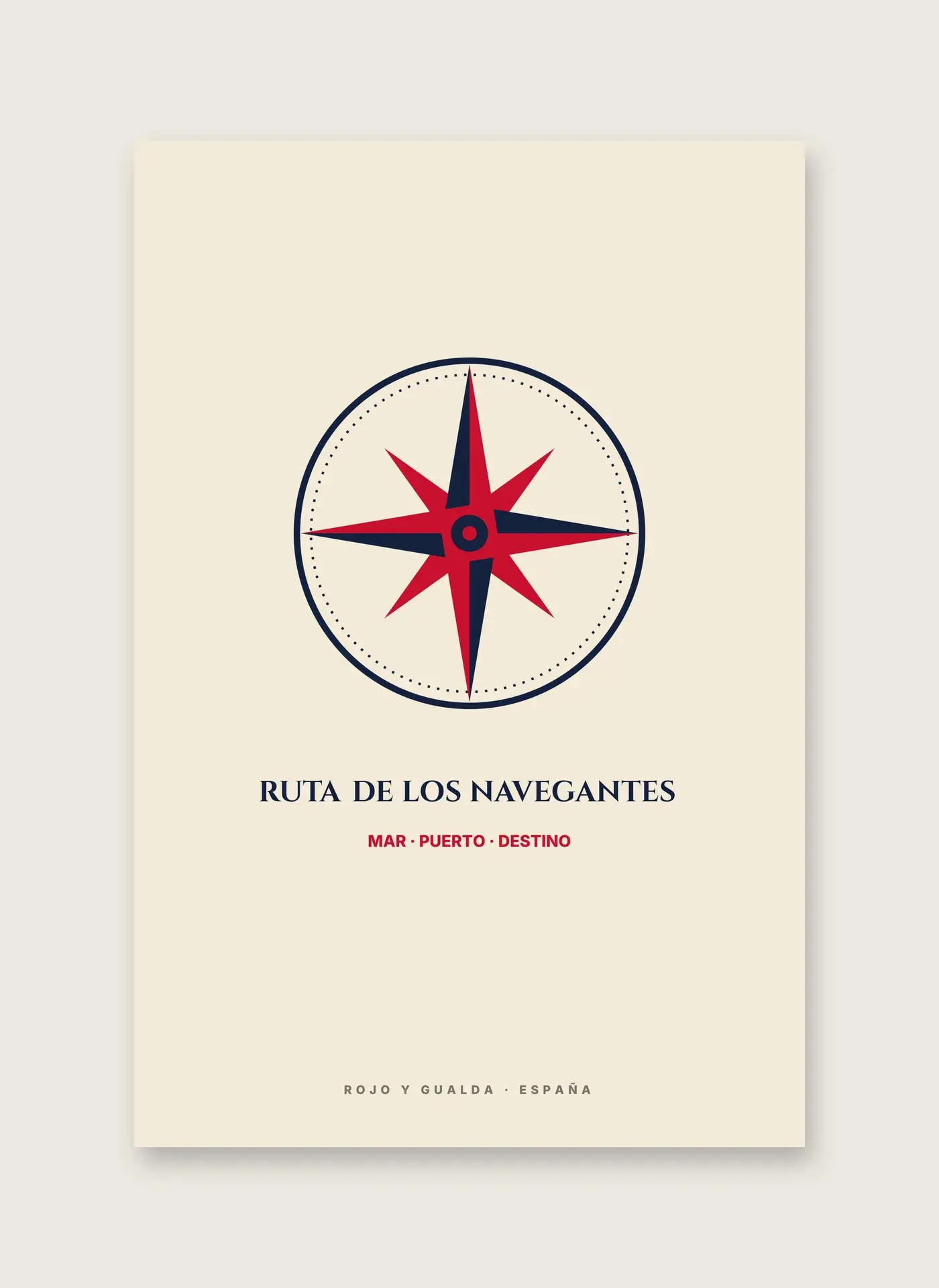 Rosa de los Vientos — Lámina enmarcada — detalle