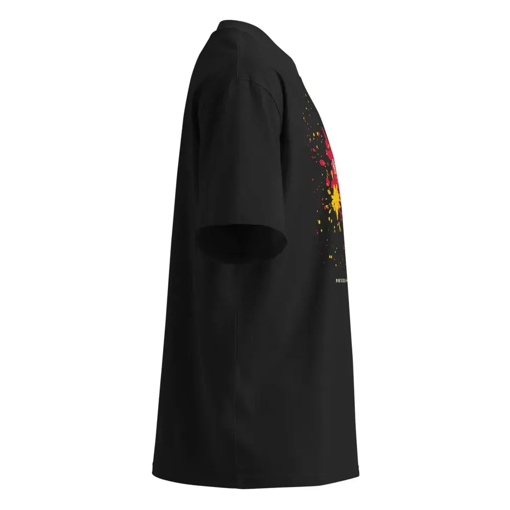 Salpicado — Camiseta oversize — Black — Right