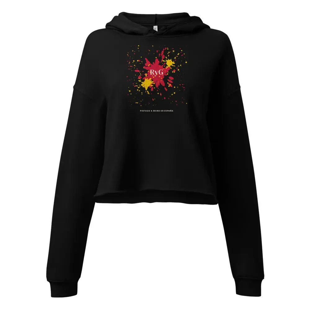 Salpicado — Sudadera corta de mujer — Black