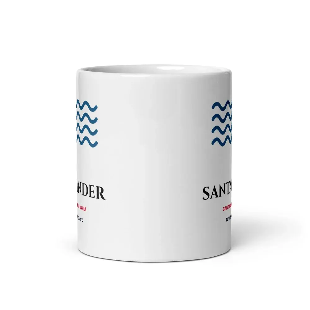 Santander — Taza — White — Front view