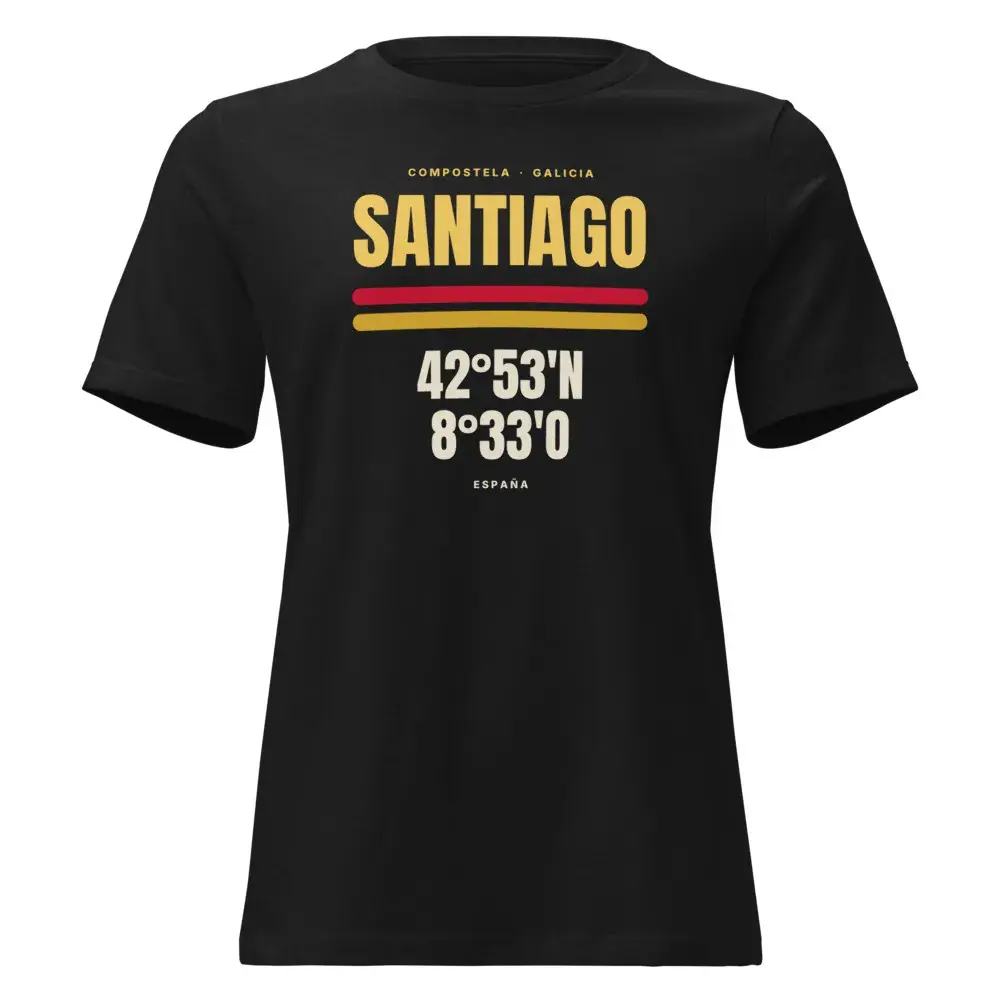 Santiago de Compostela · Cartel — Camiseta de mujer — Black
