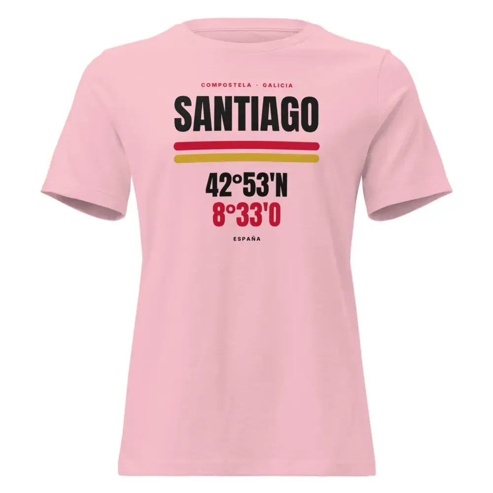 Santiago de Compostela · Cartel (claro) — Camiseta de mujer