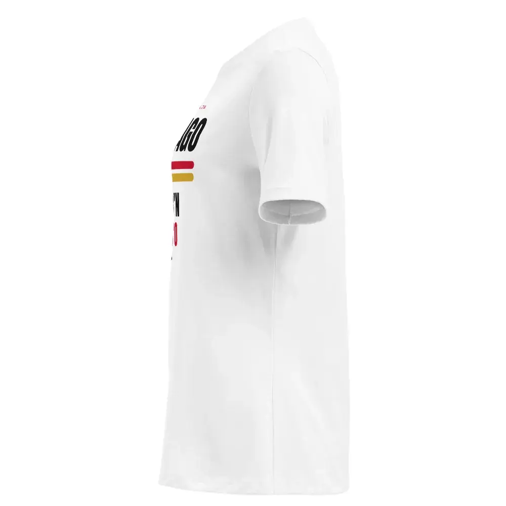 Santiago de Compostela · Cartel (claro) — Camiseta de mujer — White — Left