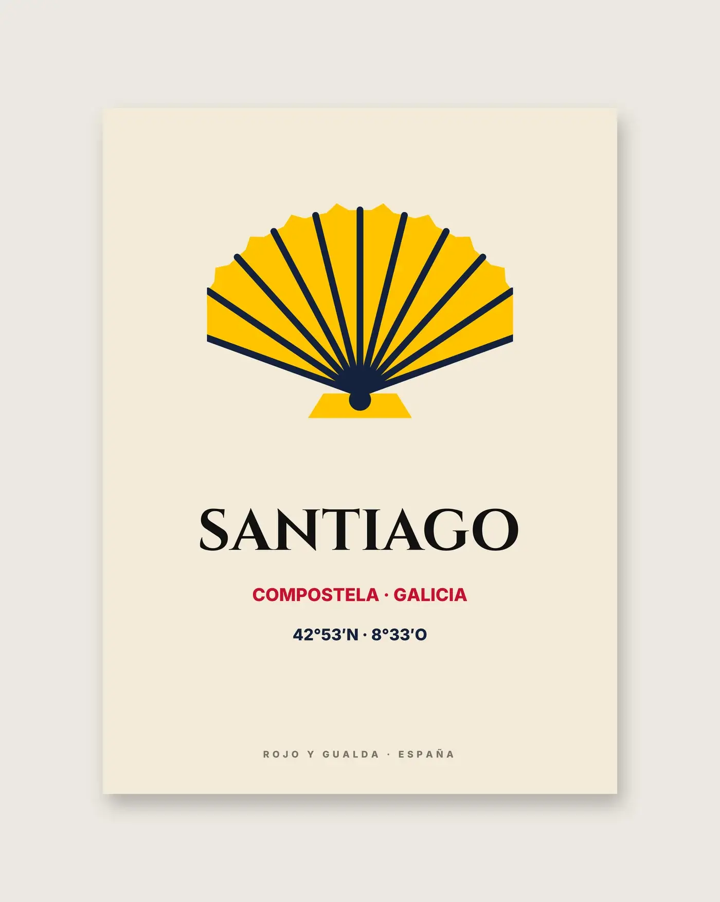 Santiago de Compostela — Póster — detalle