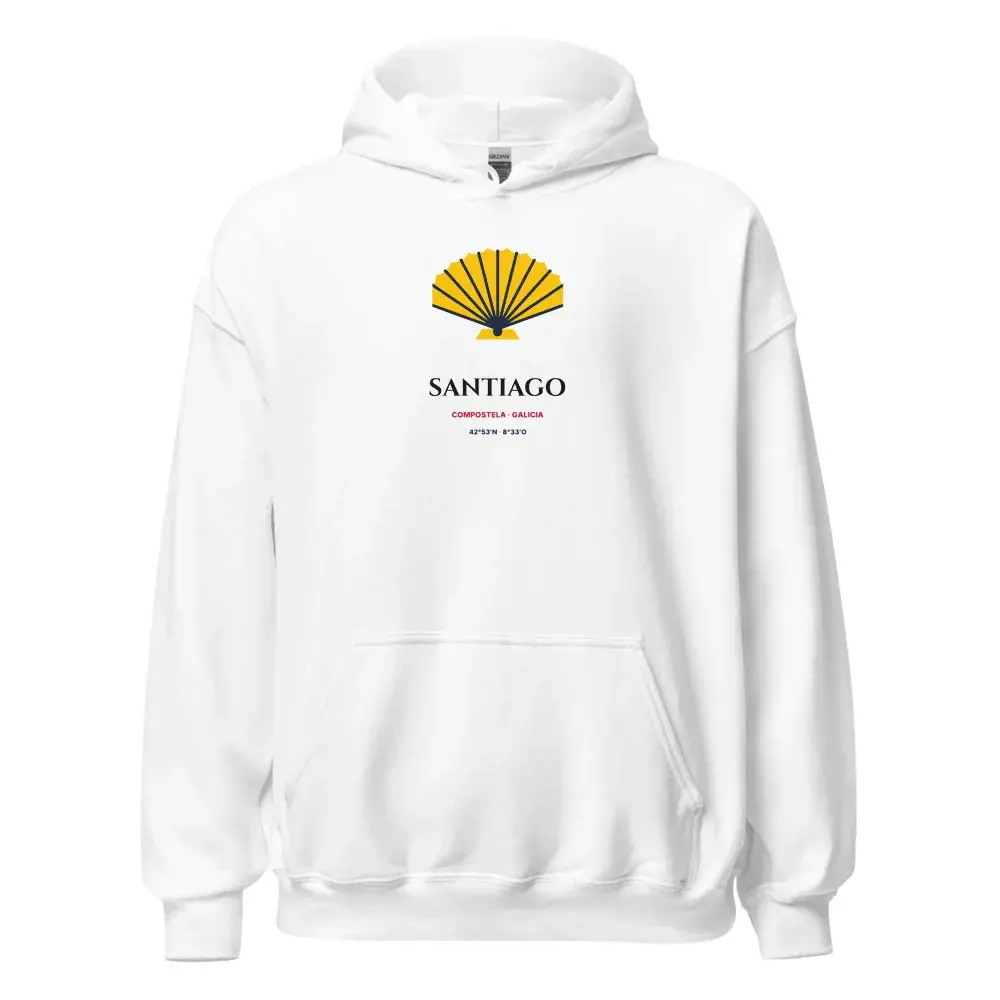 Santiago de Compostela — Sudadera con capucha — White