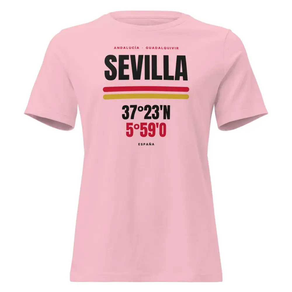 Sevilla · Cartel (claro) — Camiseta de mujer