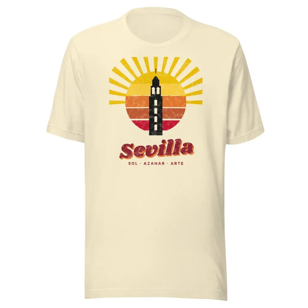 Sevilla · Postal — Camiseta — Natural