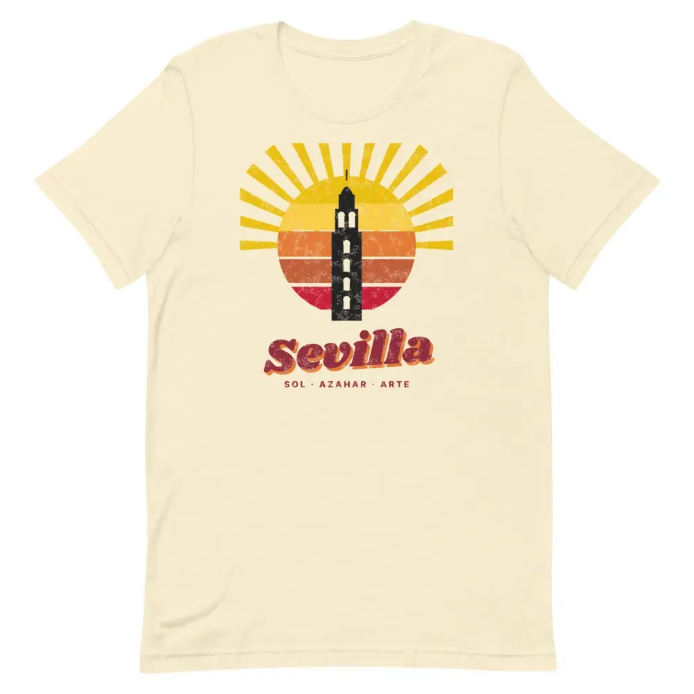 Sevilla · Postal — Camiseta — Natural — Front