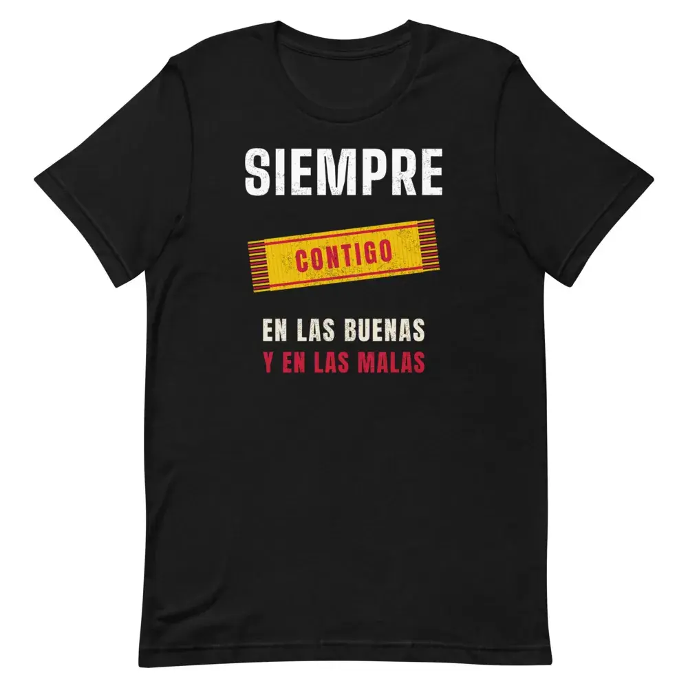 Siempre Contigo — Camiseta — Black — Front