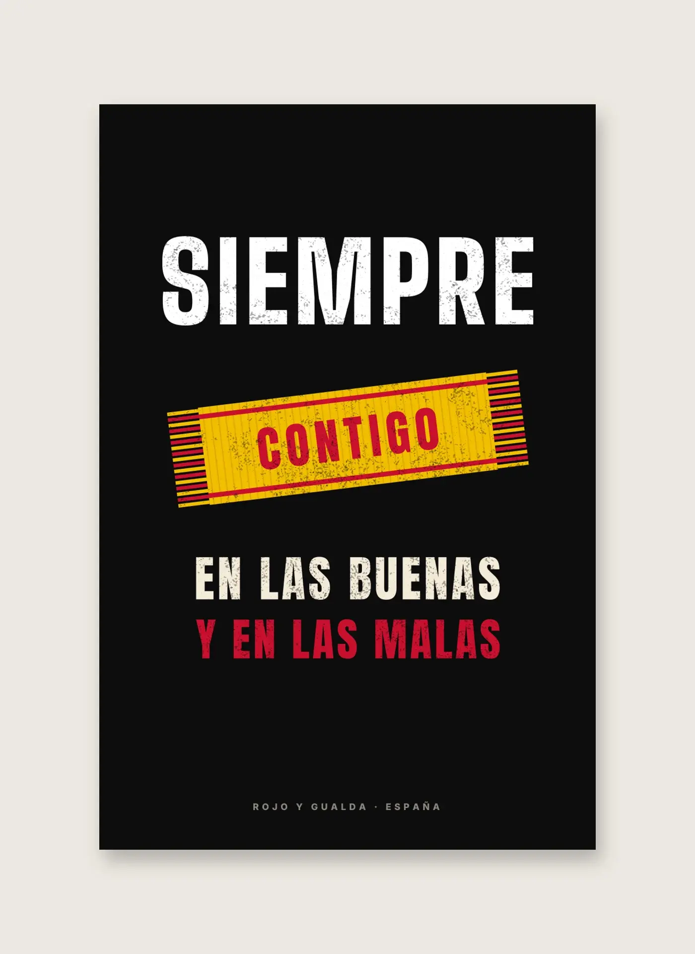 Siempre Contigo — Lámina enmarcada — detalle