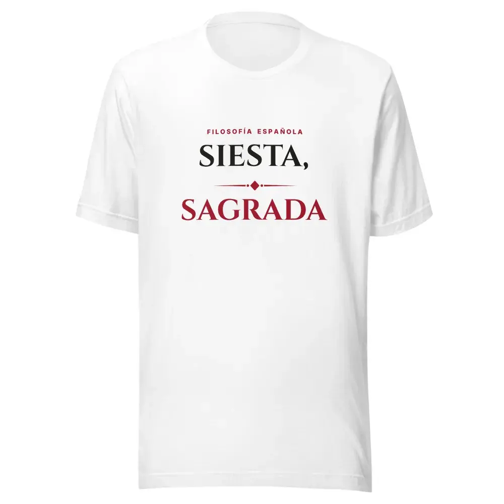 «Siesta, sagrada» — Camiseta — White