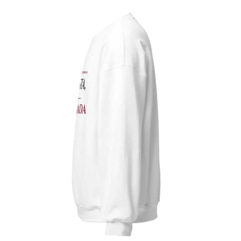 «Siesta, sagrada» — Sudadera — White — Left