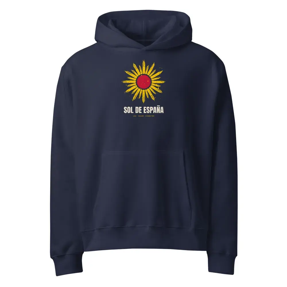 Sol a Brocha — Sudadera oversize con capucha — Navy