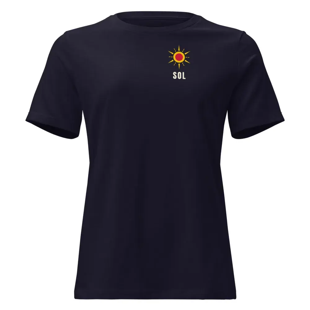 Sol a la Espalda — Camiseta de mujer — Navy