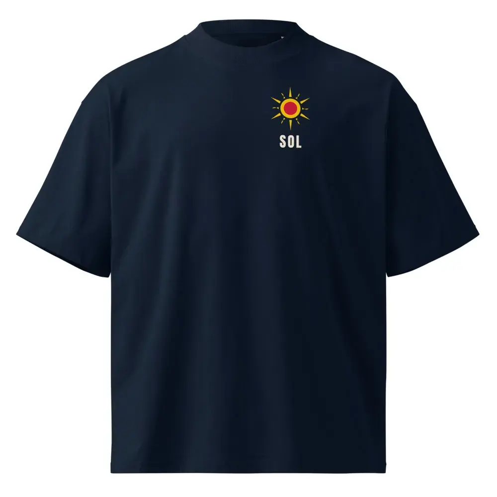 Sol a la Espalda — Camiseta oversize — French Navy