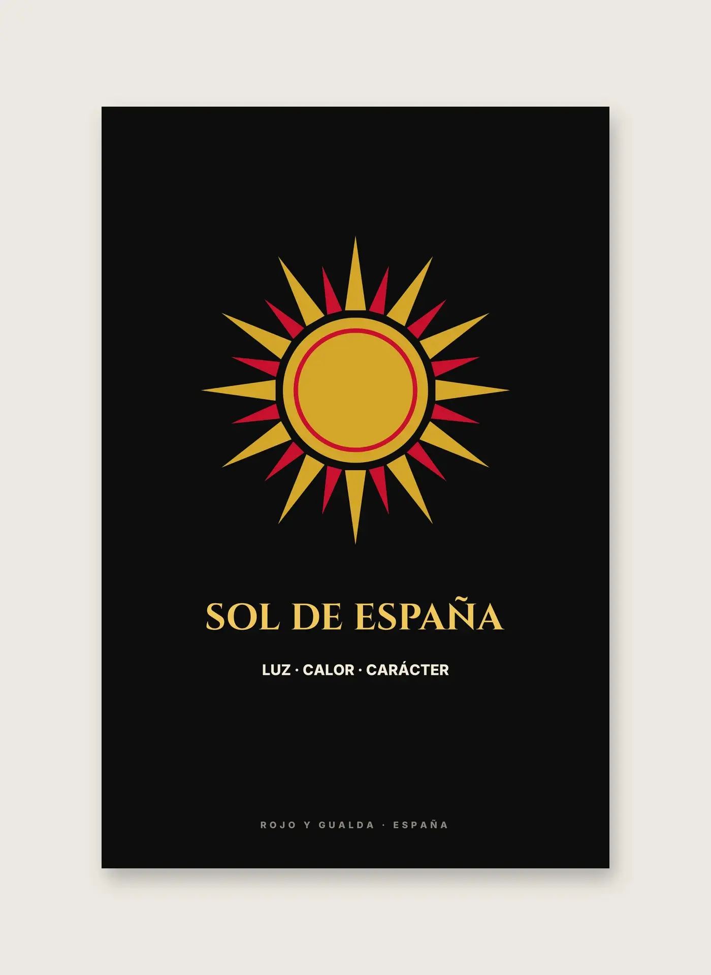 Sol de España — Lámina enmarcada — detalle