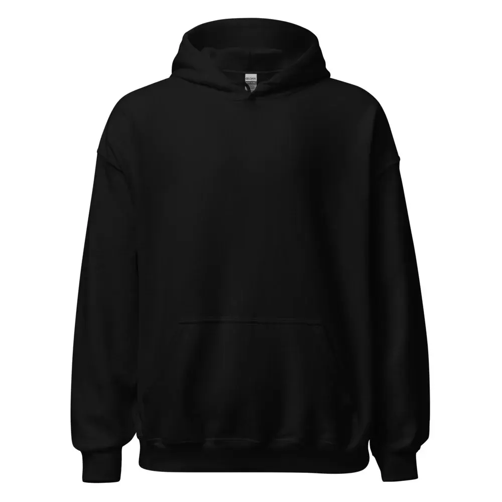 Sudadera con capucha Nombre + dorsal — Black — Front