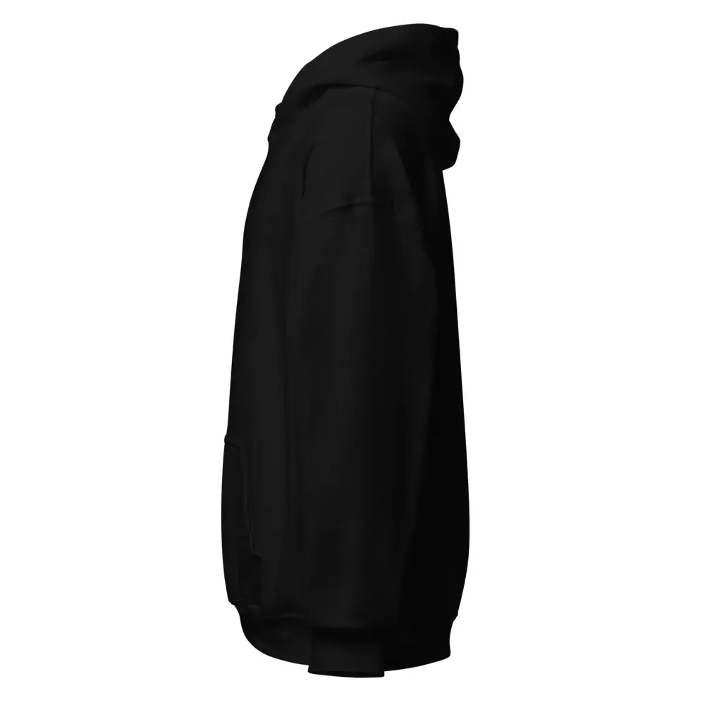 Sudadera con capucha Nombre + dorsal — Black — Left