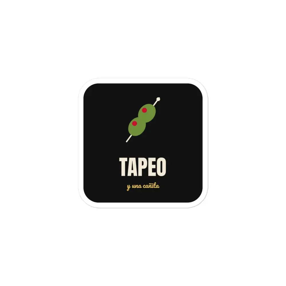 Tapeo — Pegatina — White