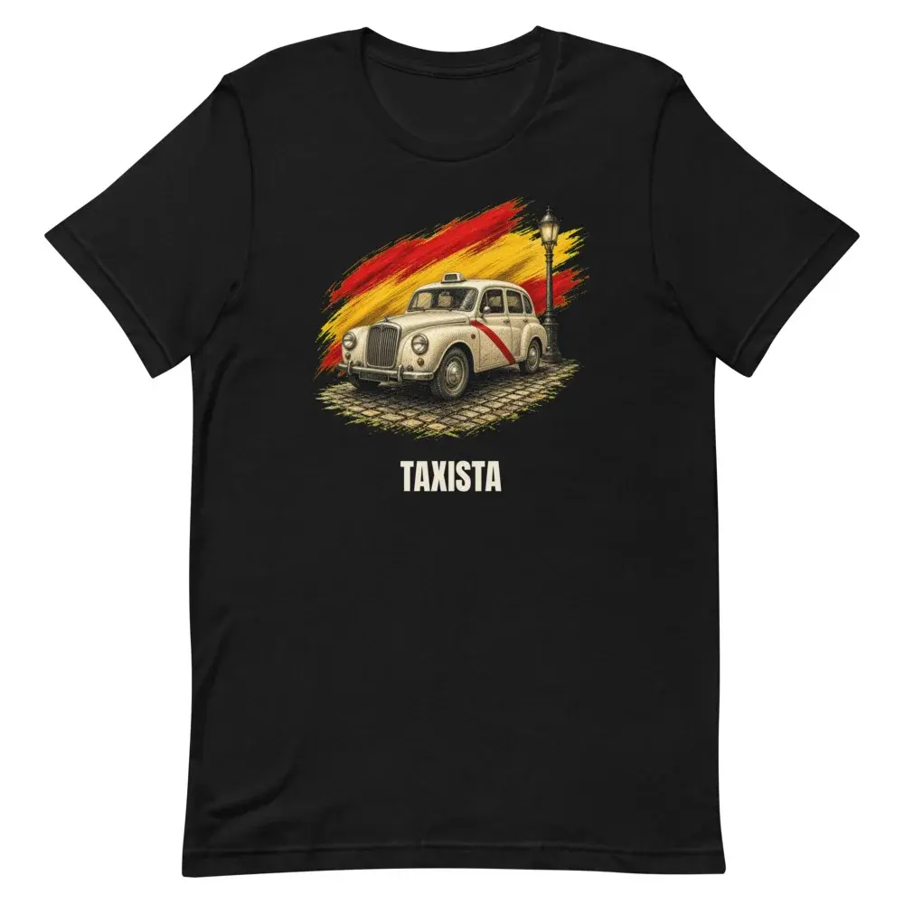 Taxista · Arte — Camiseta — Black — Front