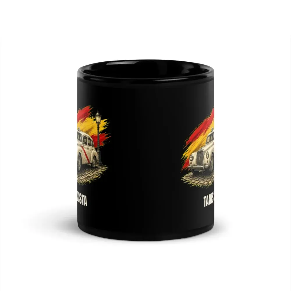 Taxista · Arte — Taza — Black — Front