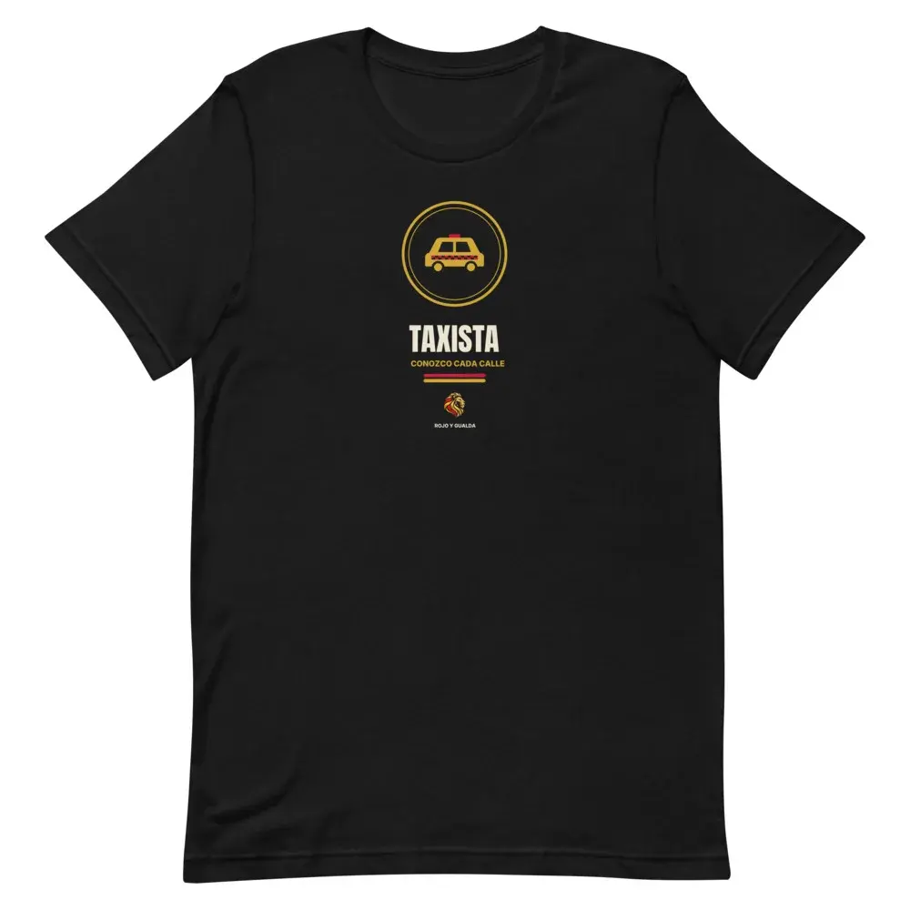 Taxista — Camiseta — Black — Front