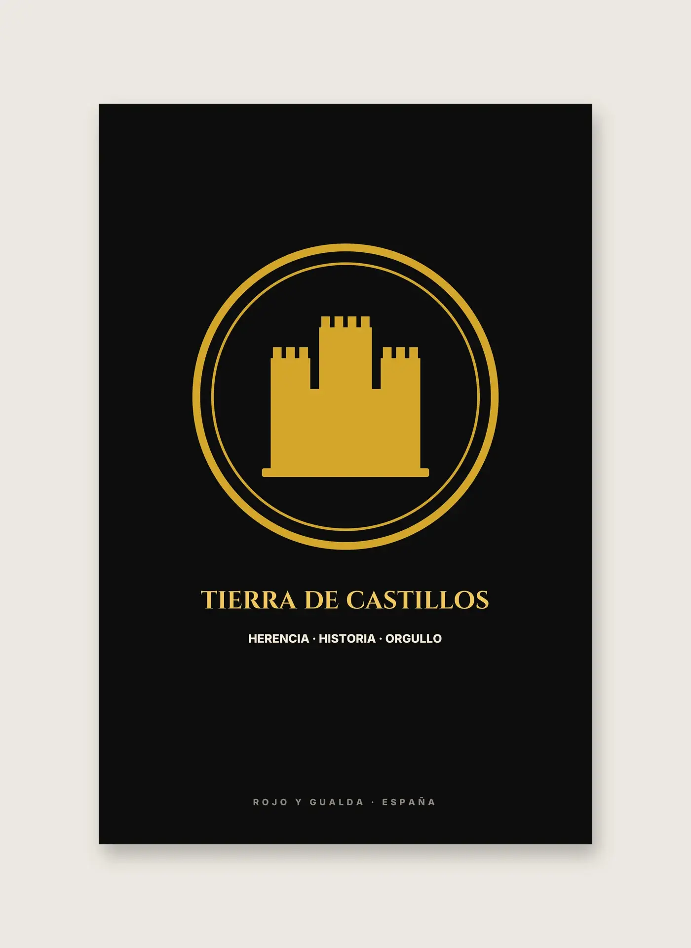 Tierra de Castillos — Lámina enmarcada — detalle
