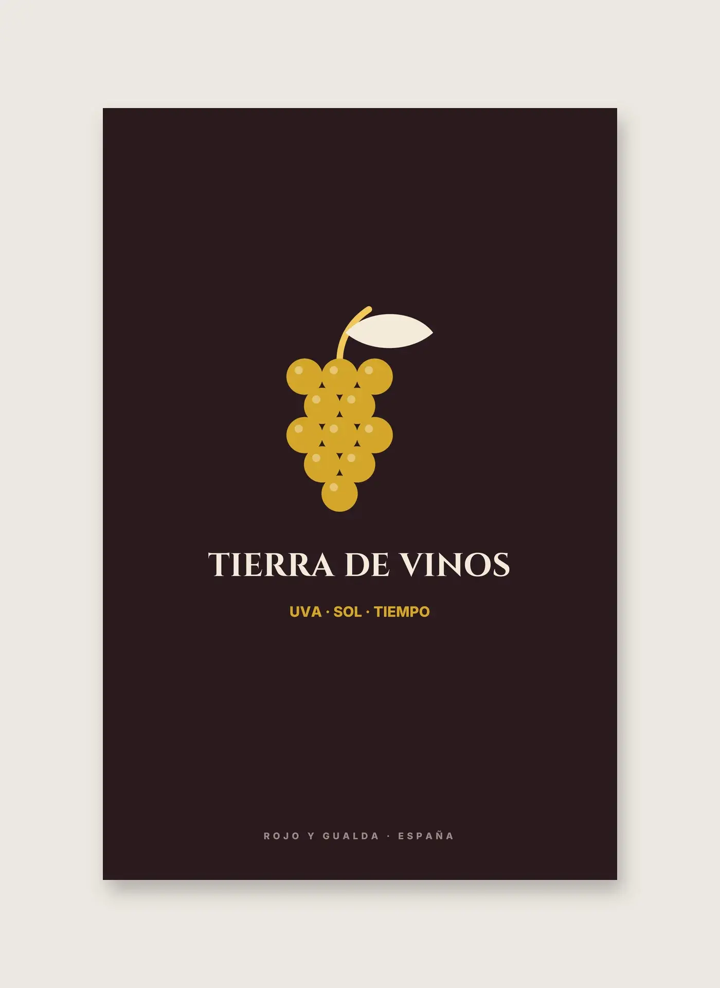 Tierra de Vinos — Lámina enmarcada — detalle
