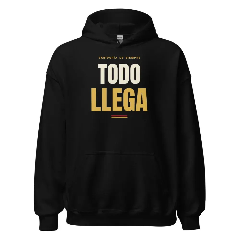 «Todo llega» · Noche — Sudadera con capucha
