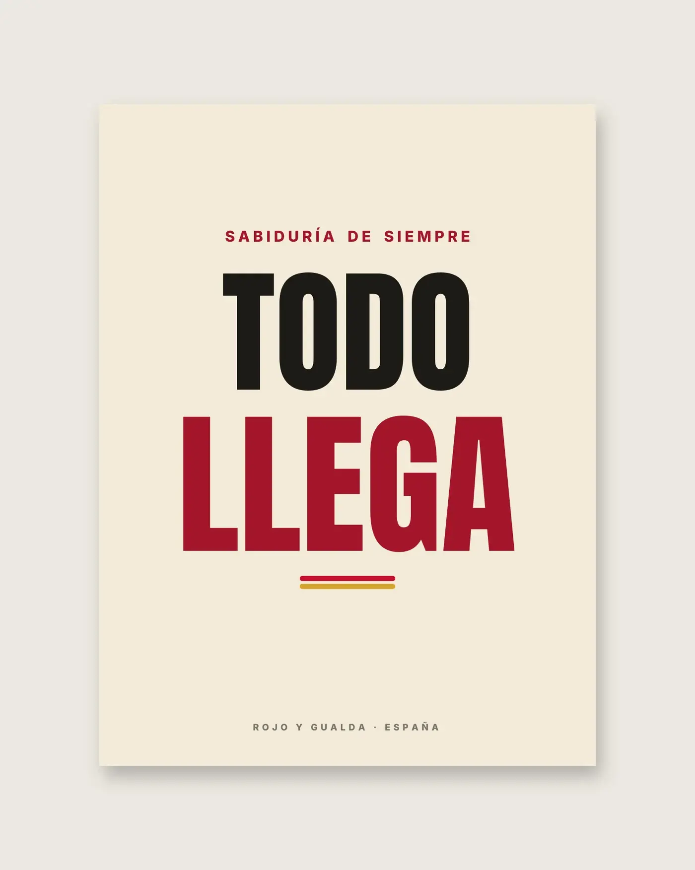 «Todo llega» — Póster — detalle