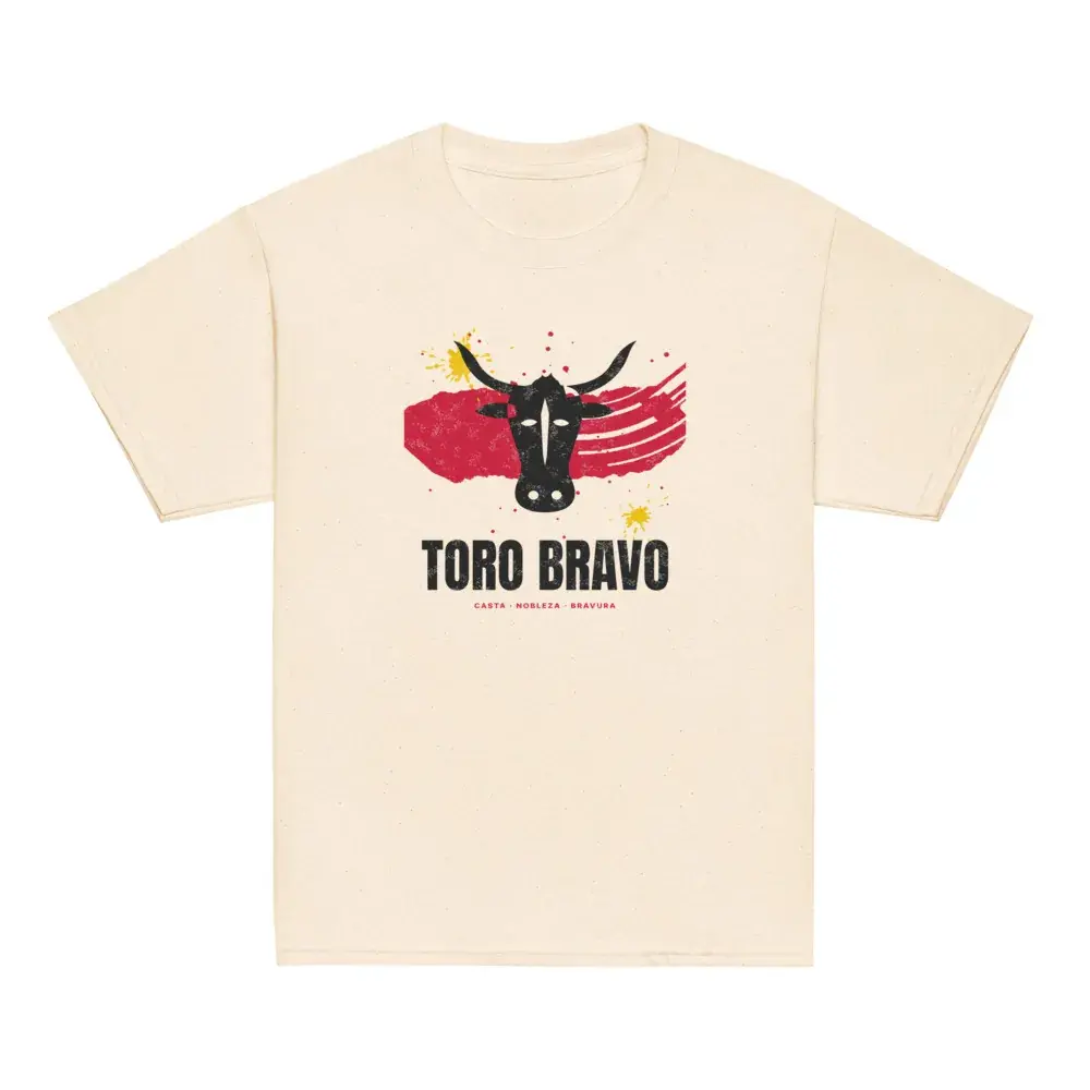 Toro a Brocha · Día — Camiseta infantil — Natural — Front