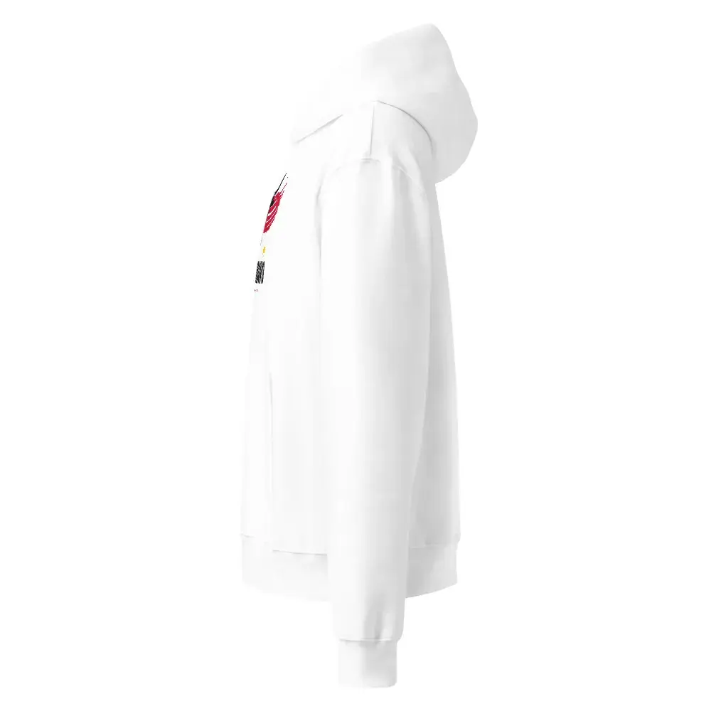 Toro a Brocha · Día — Sudadera oversize con capucha — White — Left