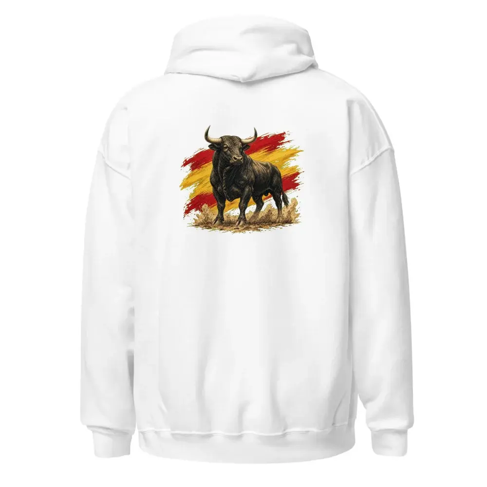 Toro Bravo · Doble cara — Sudadera con capucha — White