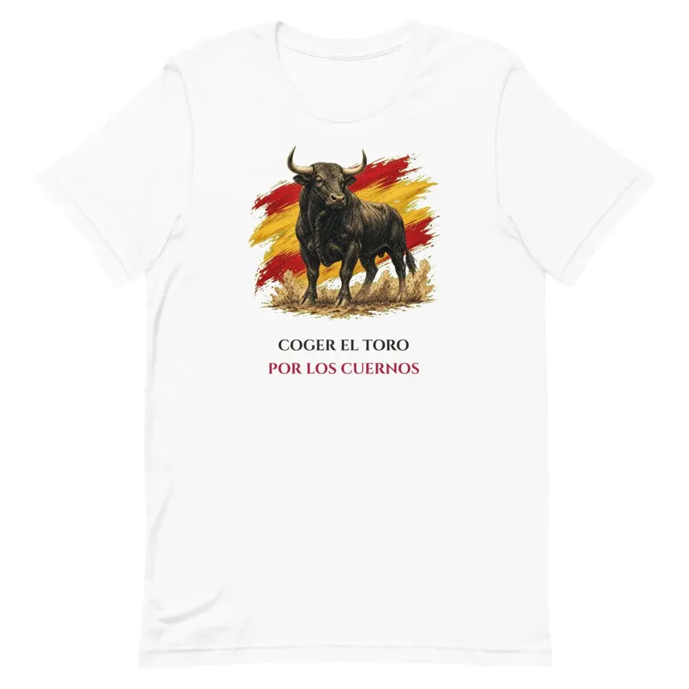 Toro Bravo · Frase — Camiseta — White — Front