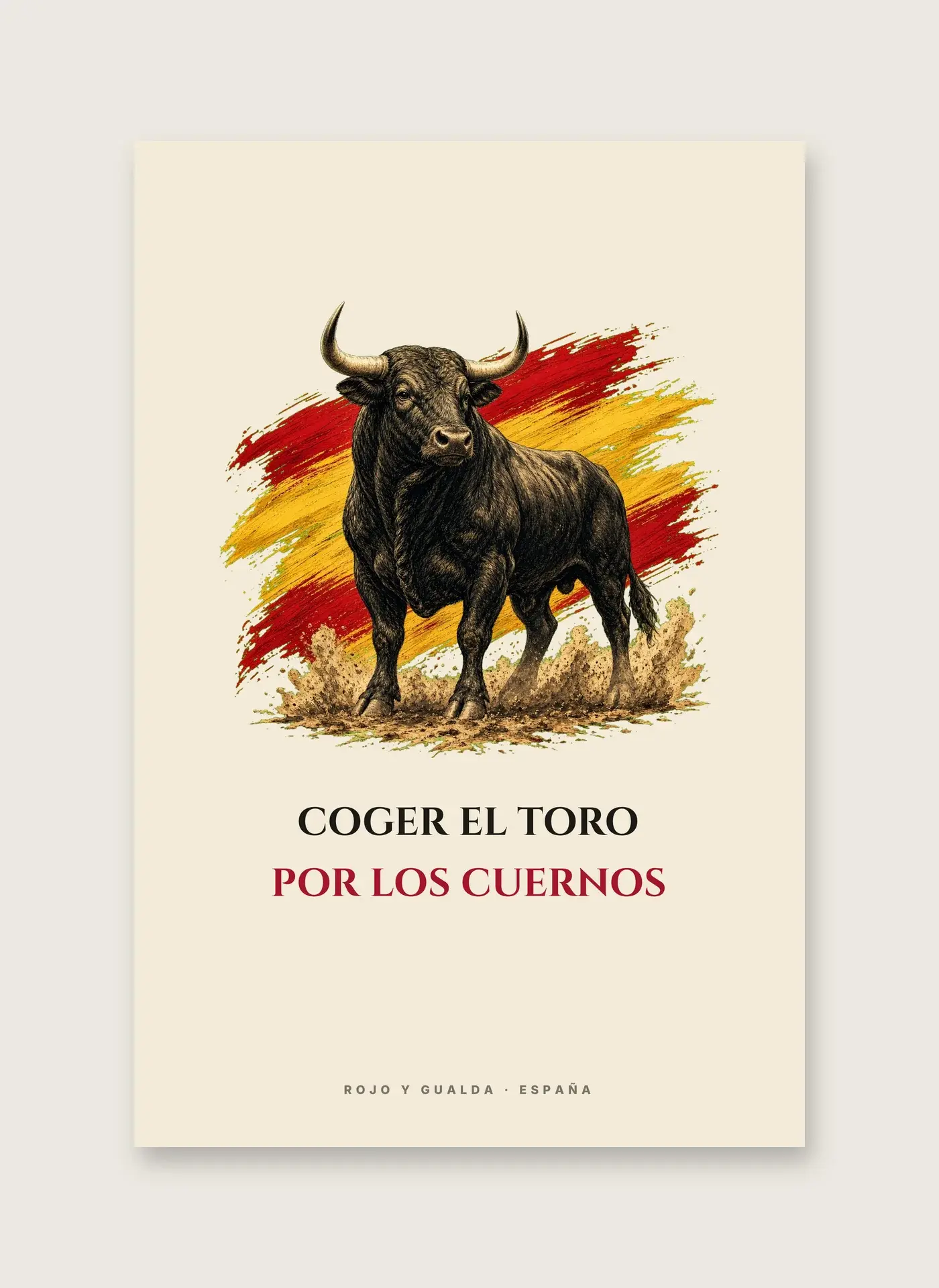 Toro Bravo · Frase — Lámina enmarcada — detalle