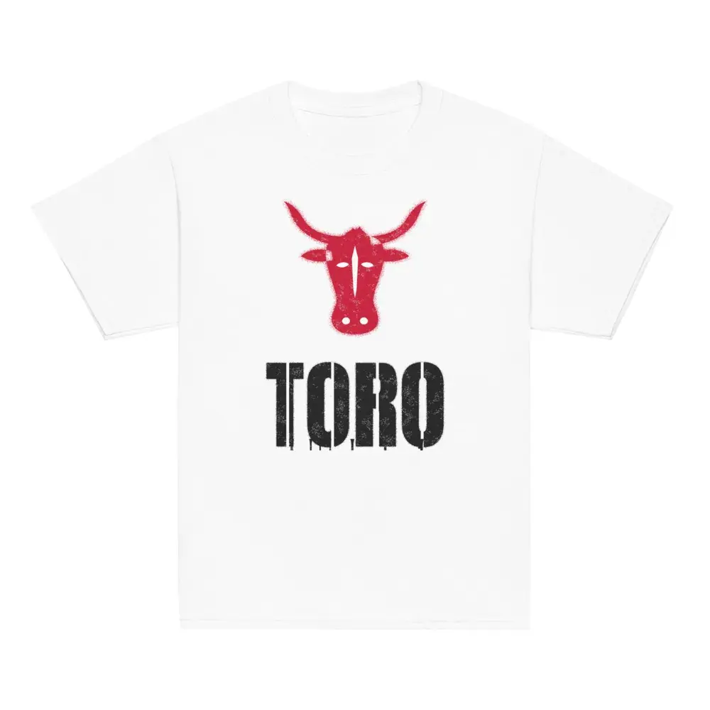 Toro en Spray — Camiseta infantil — White — Front