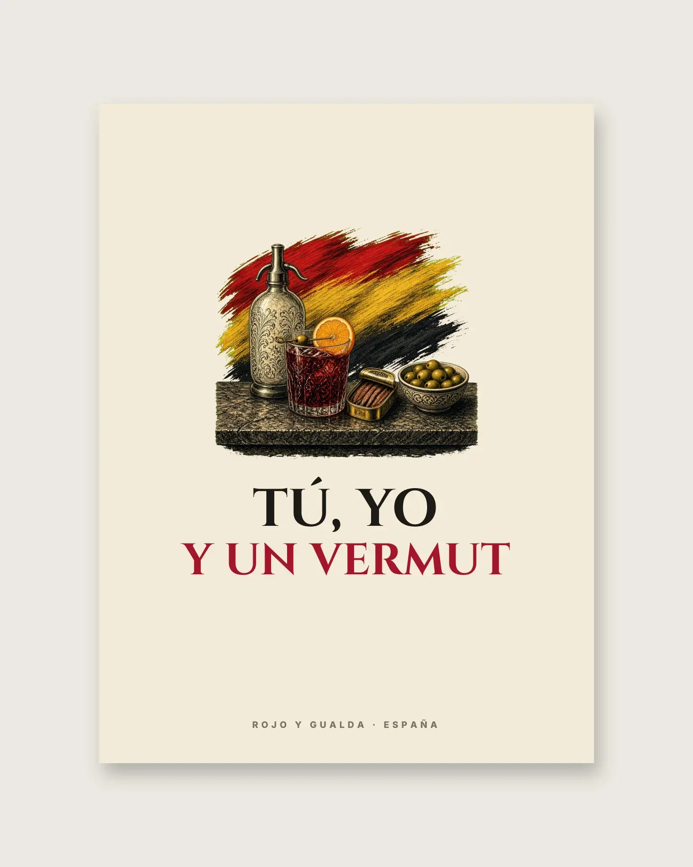 «Tú, yo y un vermut» — Póster — detalle