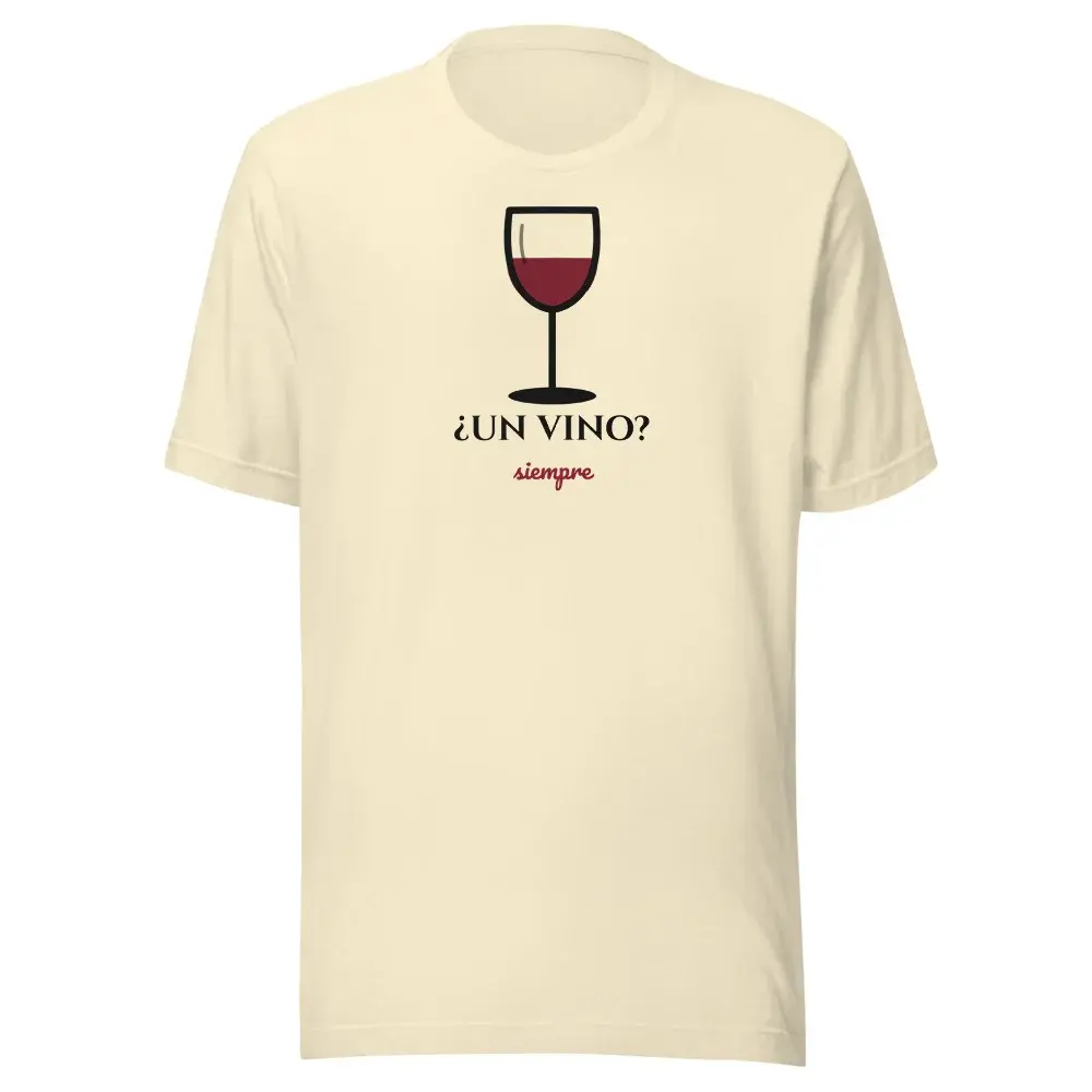 ¿Un Vino? — Camiseta — Natural