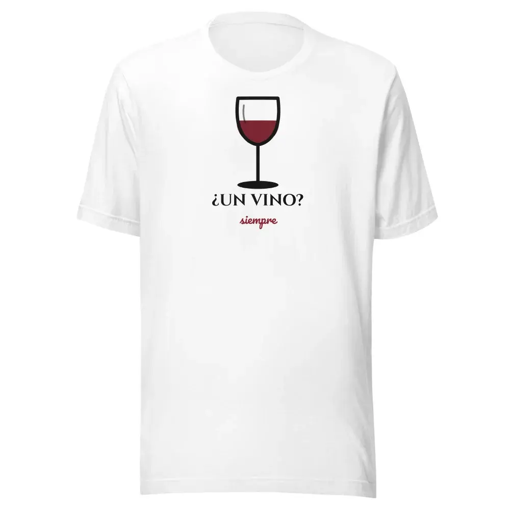 ¿Un Vino? — Camiseta — White