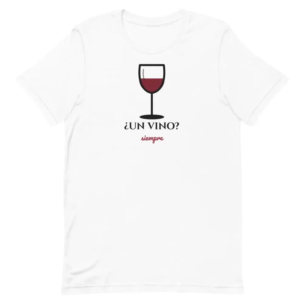 ¿Un Vino? — Camiseta — White — Front
