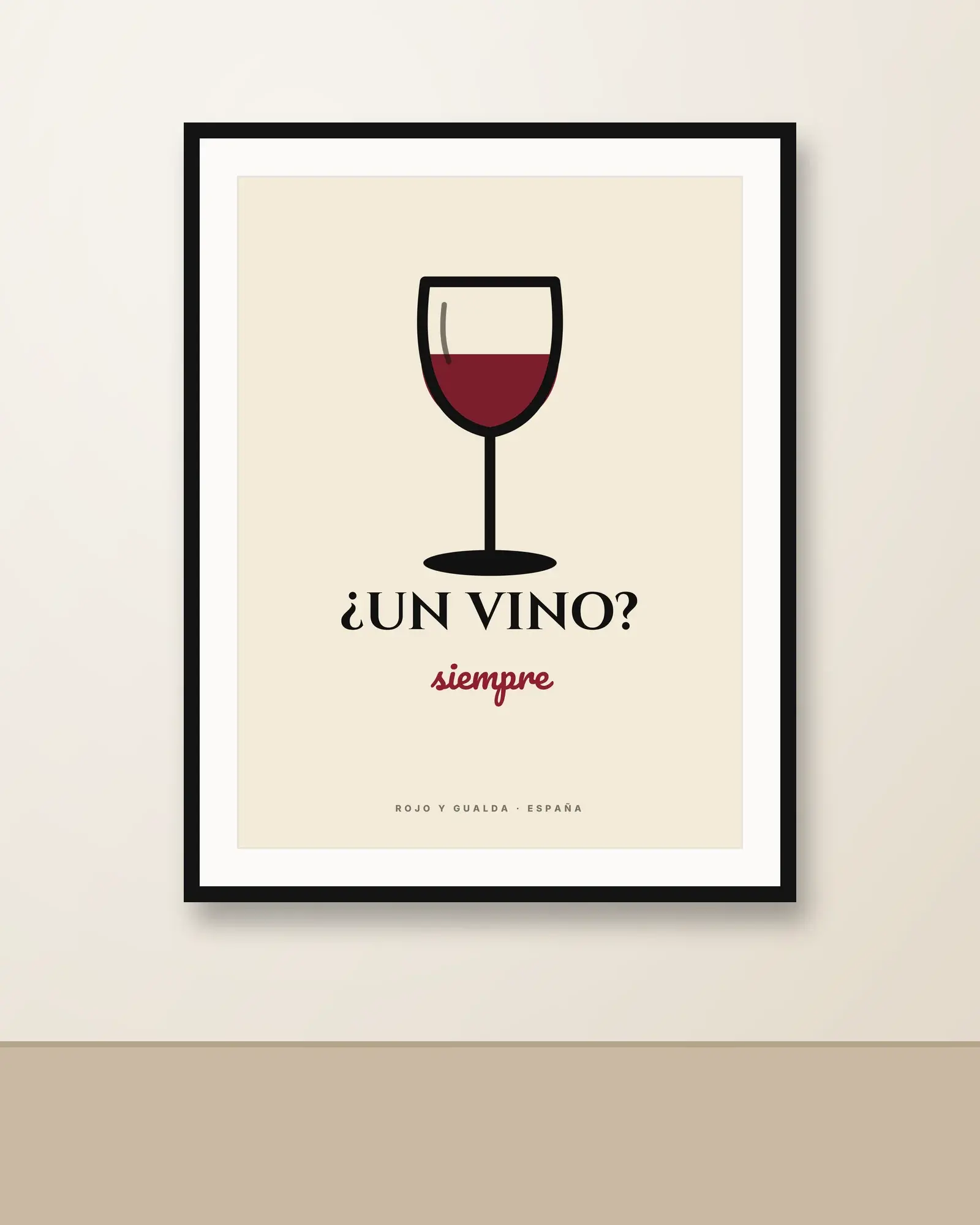 ¿Un Vino? — Póster — en la pared
