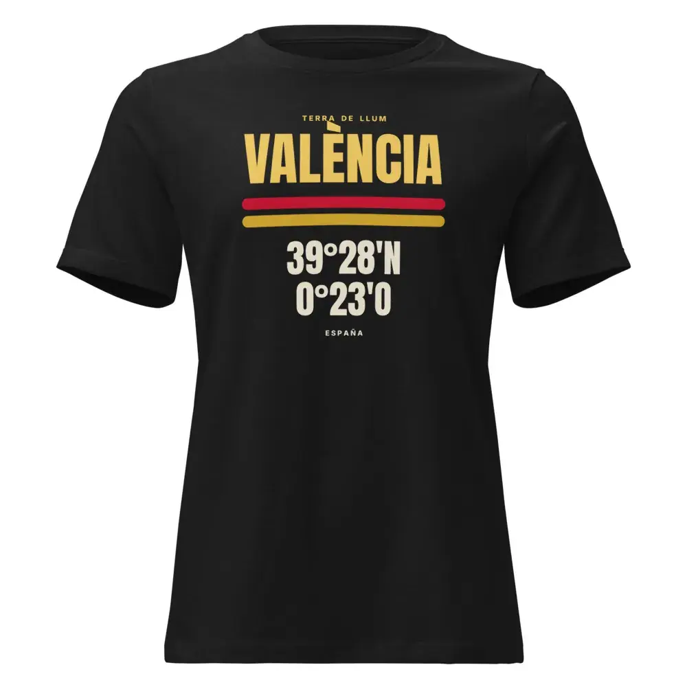 València · Cartel — Camiseta de mujer — Black